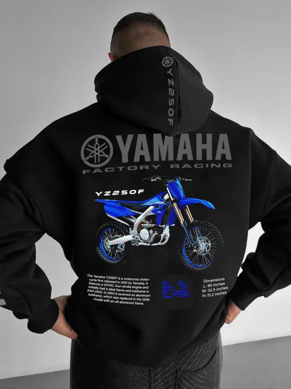 Unisex Motorcycle Yamaha Racing Oversized Hoodie - Menbarn.com 