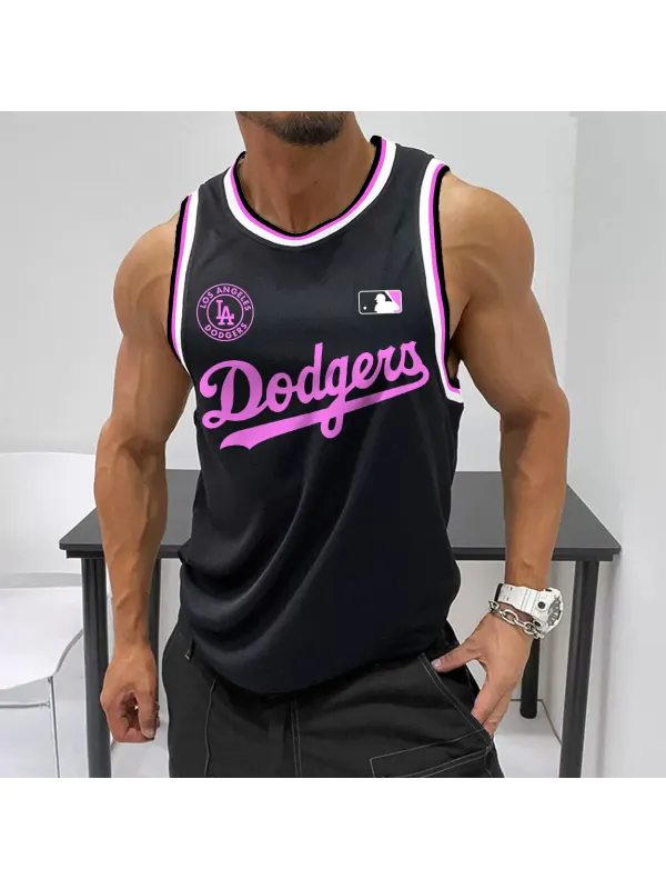 Men's Los Angeles Baseball Sleeveless Tank Top - Anrider.com 