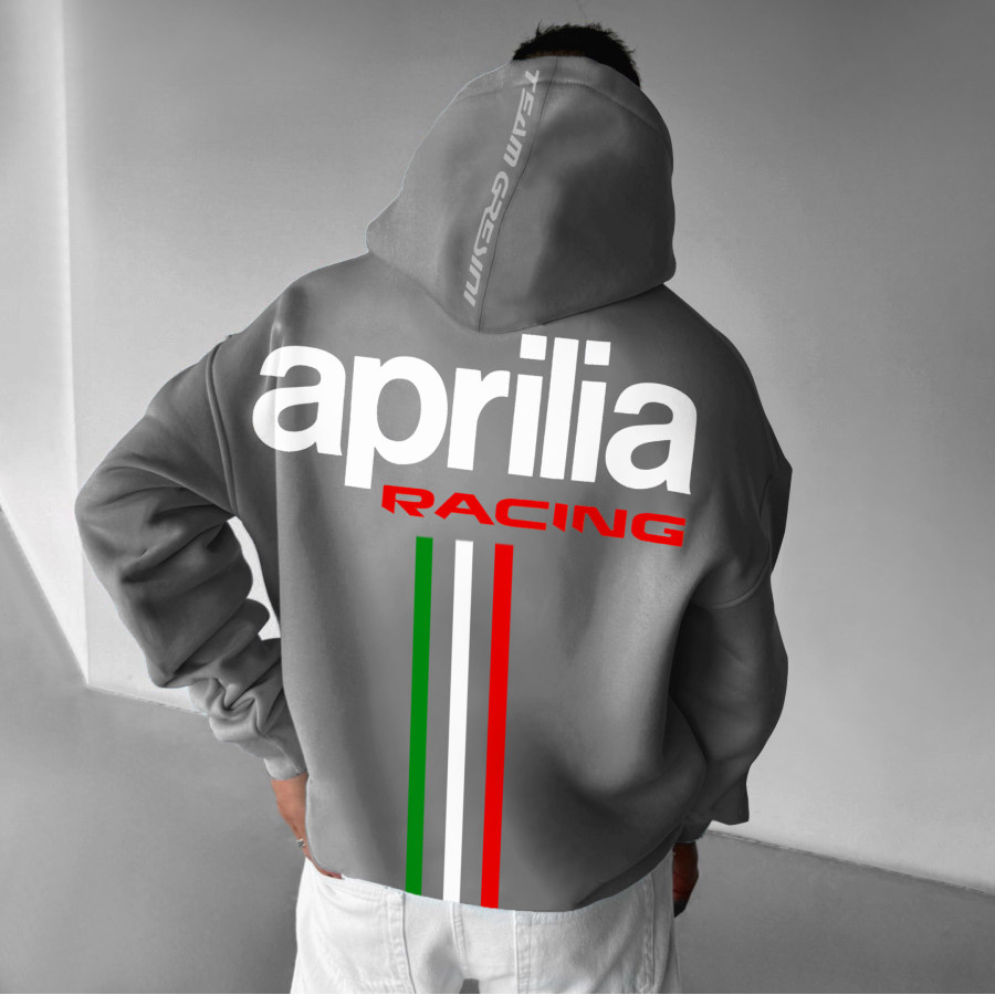 

Unisex Motorcycle Printed Casual Oversized Hoodie