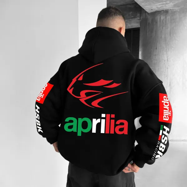 Unisex Aprilia Motorcycle Oversized Racing Hoodie - Wayrates.com 