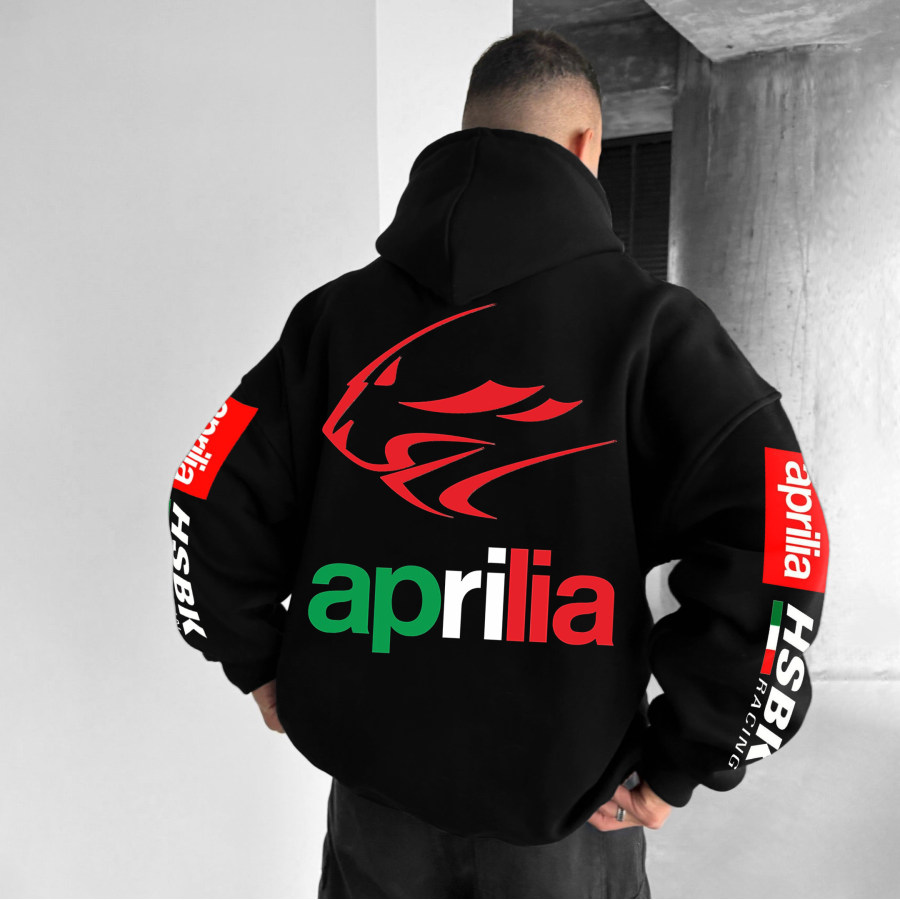 

Unisex Aprilia Motorcycle Oversized Racing Hoodie