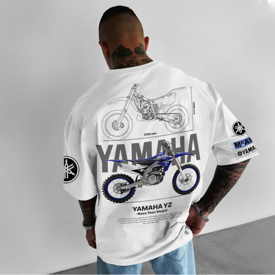 

Unisex Motorcycle Casual Oversized T-Shirt