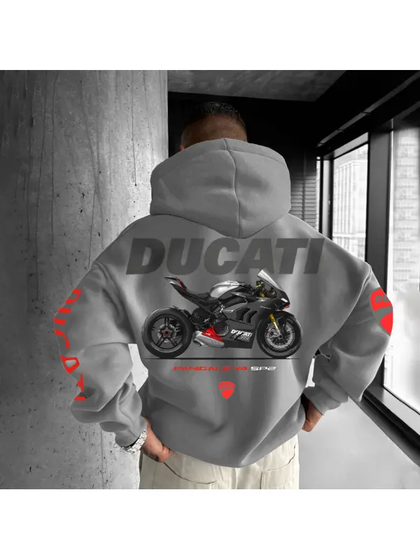 Unisex Motorcycle Racing Street Wear Oversized Printed Sweatshirt - Aptkoi.com 