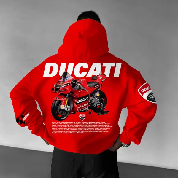 Unisex Motorcycle Racing Motorcycle Enthusiast Oversized Hoodie - Anurvogel.com 