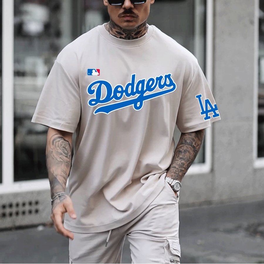 

Unisex Los Angeles Baseball Casual Sports Oversized T-shirt