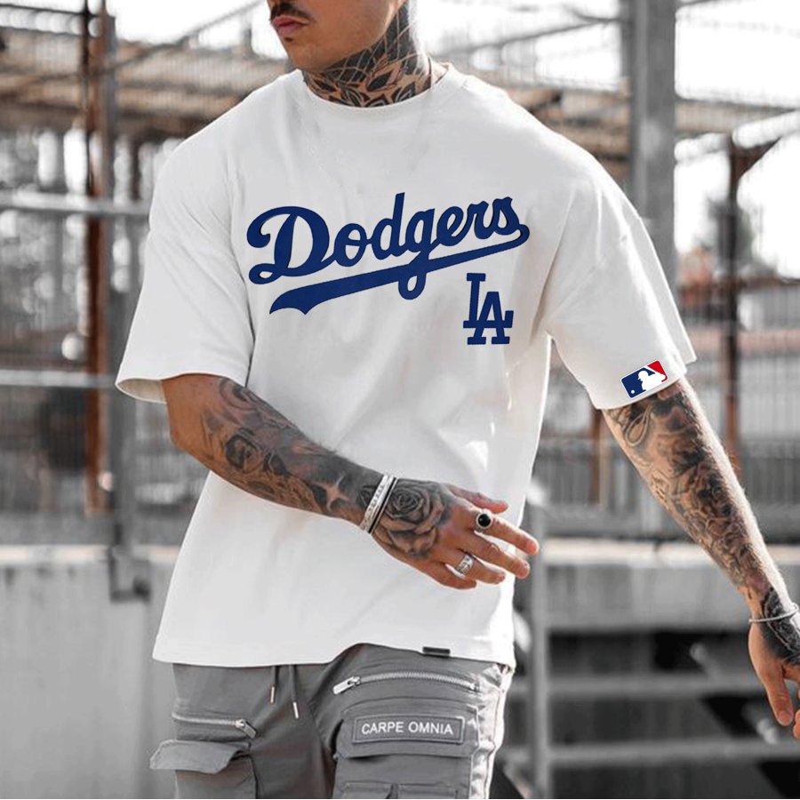 

Unisex Los Angeles Baseball Casual Oversized T-shirt