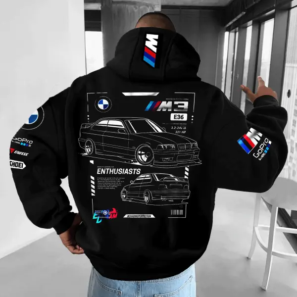 Unisex Oversized BMW Racing Hoodie Porsche Hoodie - Wayrates.com 