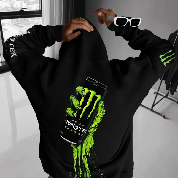 Oversize Energy Drink Style Hoodie - Dozenlive.com 