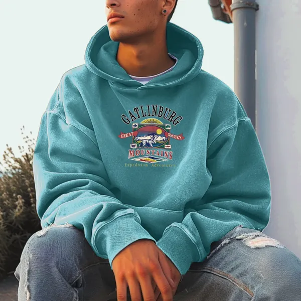 Unisex Vintage GATLINBURG MOUNTAINS Parks Hoodie - Dozenlive.com 