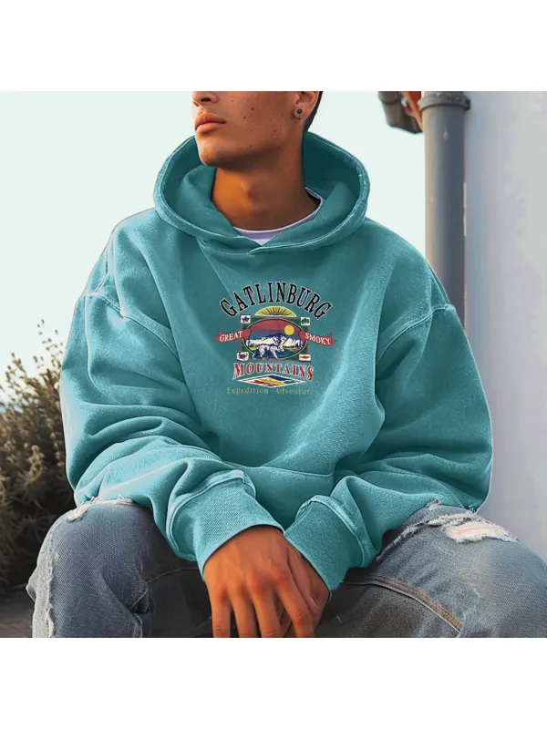 Unisex Vintage GATLINBURG MOUNTAINS Parks Hoodie - Anrider.com 