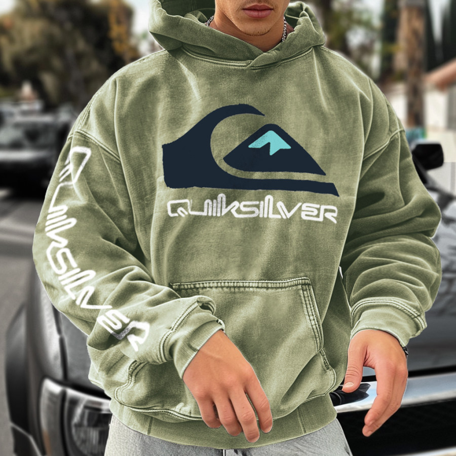 Unisex Vintage Surf Oversized Hoodie