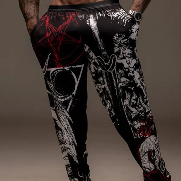 Unisex Satan Print Casual Pants - Anurvogel.com 