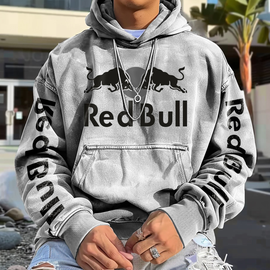 

Casual Racing Retro Street Print Hoodie