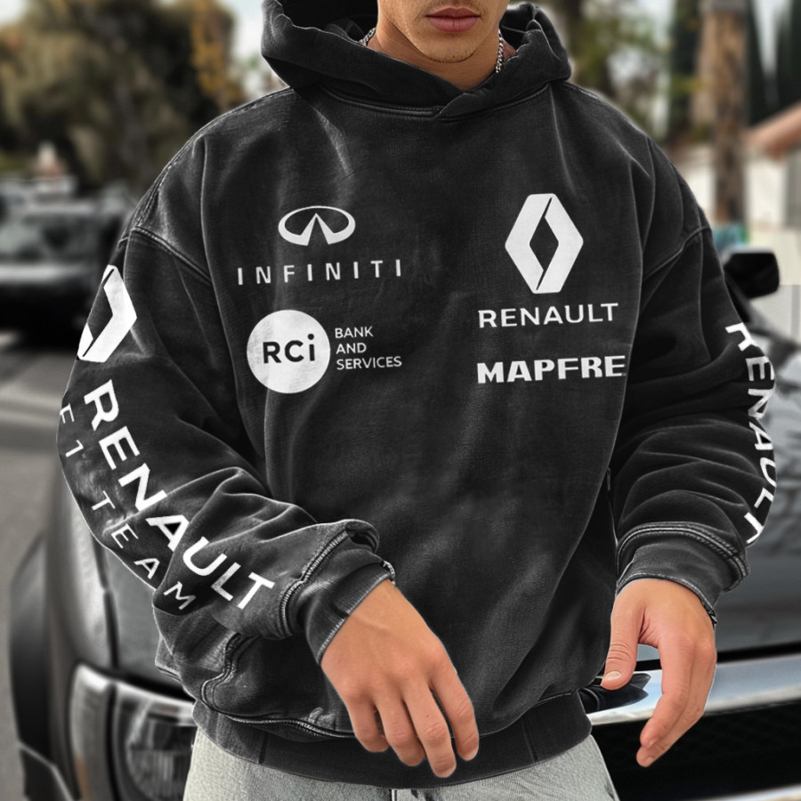 

Unisex Vintage Racing Team Casual Hoodie