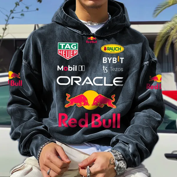 Racing Retro Street Red Bull Energy Drink Hoodie - Wayrates.com 