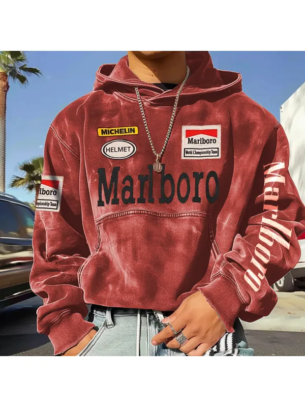 Men's Racing Retro Hoodie - Ootdmw.com 