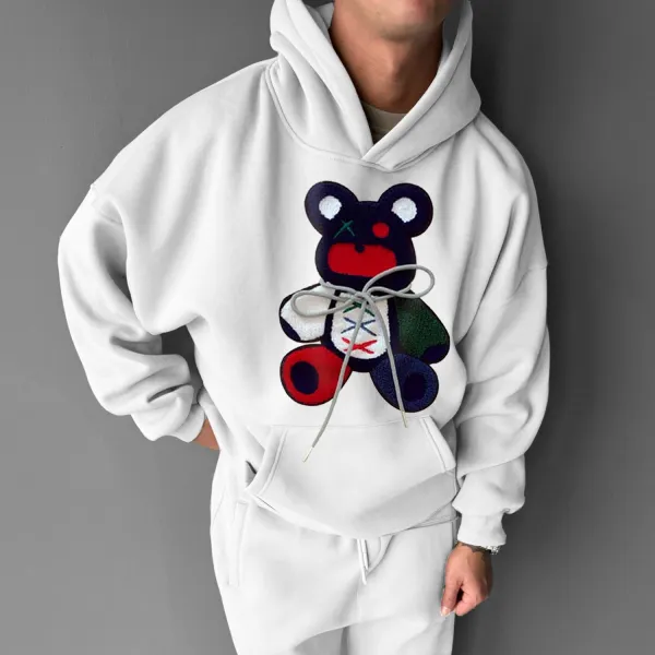 Men's Bear Design Hoodie - Anurvogel.com 