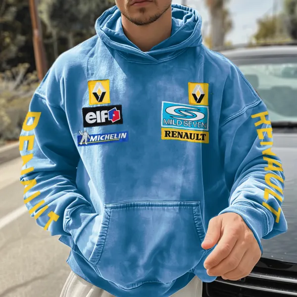 Unisex Vintage Racing French Team Casual Hoodie - Dozenlive.com 