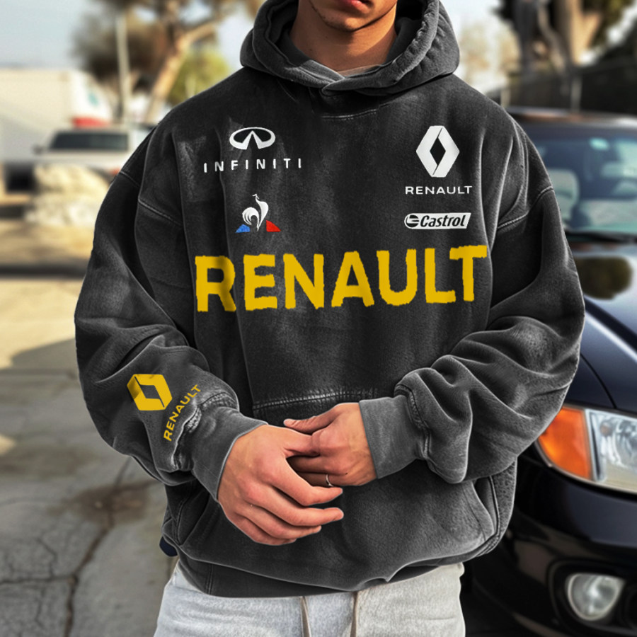 

Unisex Vintage Racing French Team Print Hoodie