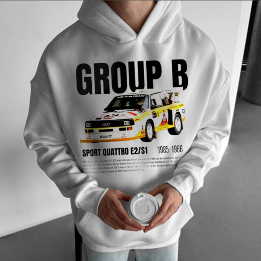 

Unisex Racing Printed Casual Sport Hoodie
