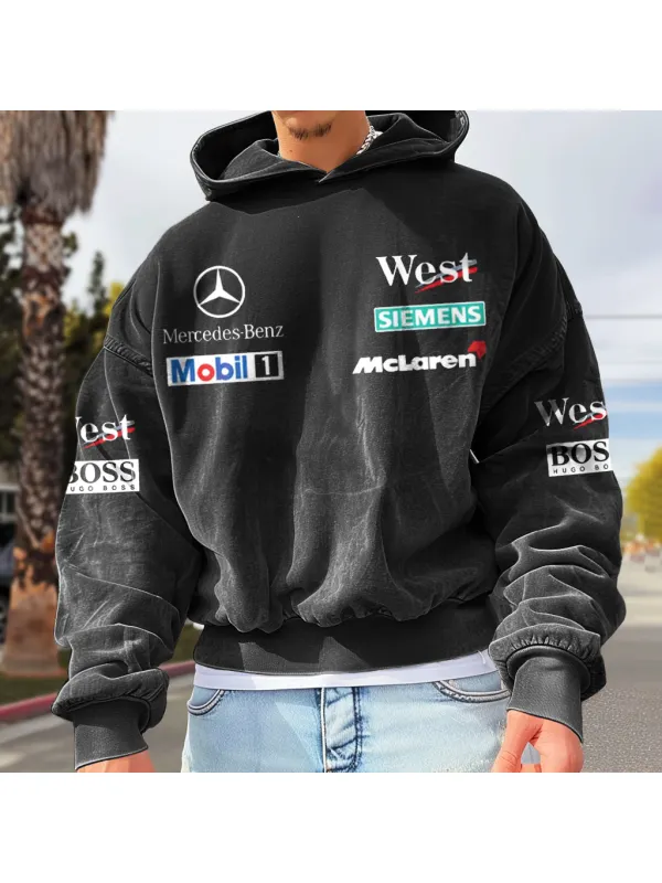 Unisex Vintage Racing Wear Hoodie - Frontiercool.com 