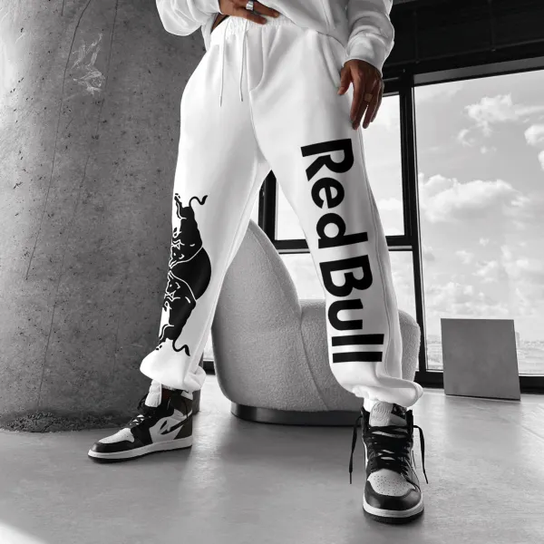 Fashionable Casual Energy Drink Print Men's Sweatpants - Wayrates.com 