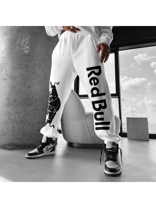 Fashionable Casual Energy Drink Print Men's Sweatpants - Anrider.com 