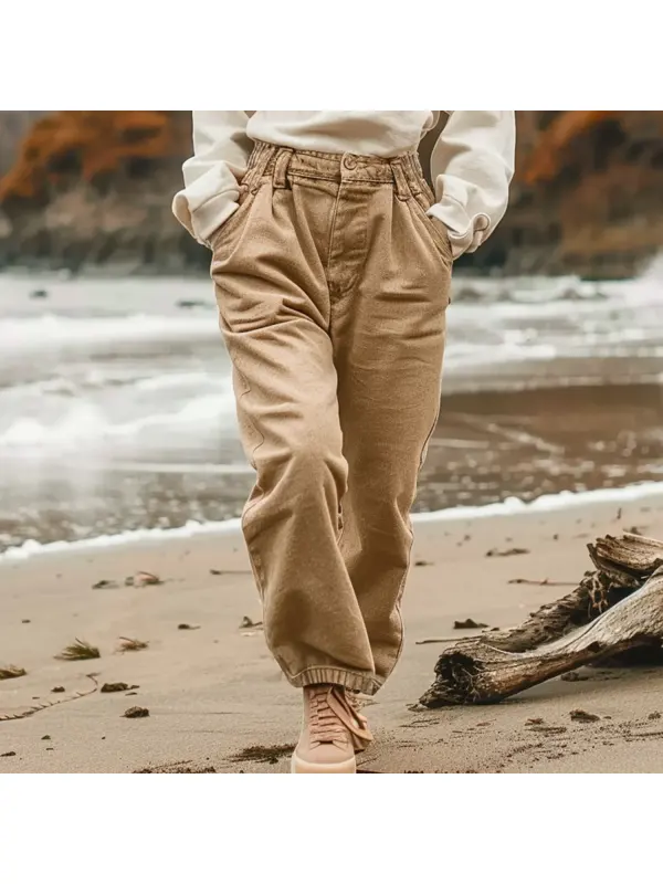 Retro Resort Outdoor Design Trousers - Ootdmw.com 