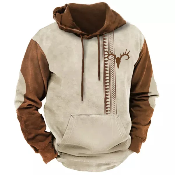 Men's Ethnic Print Men's Sports Hoodie - Nicheten.com 