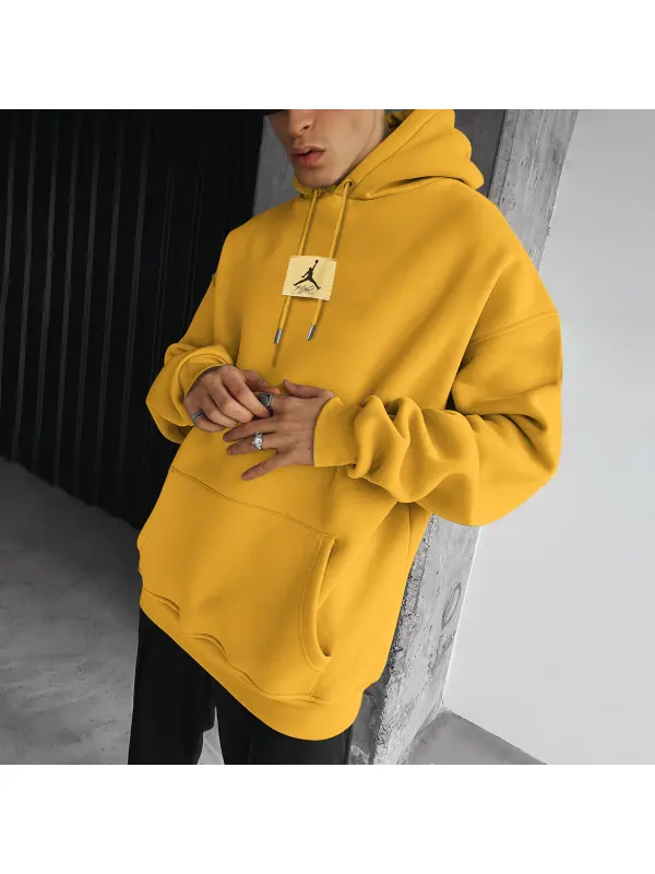 Oversized Unisex Basketball Print Hoodie - Timetomy.com 