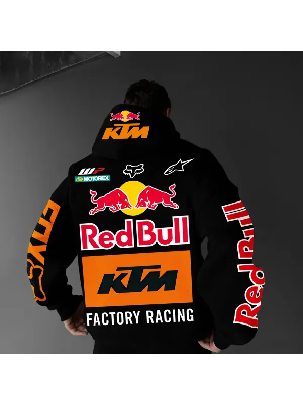 Oversize Unisex Loose Fit Racing Graphic Print Hoodie - Timetomy.com 