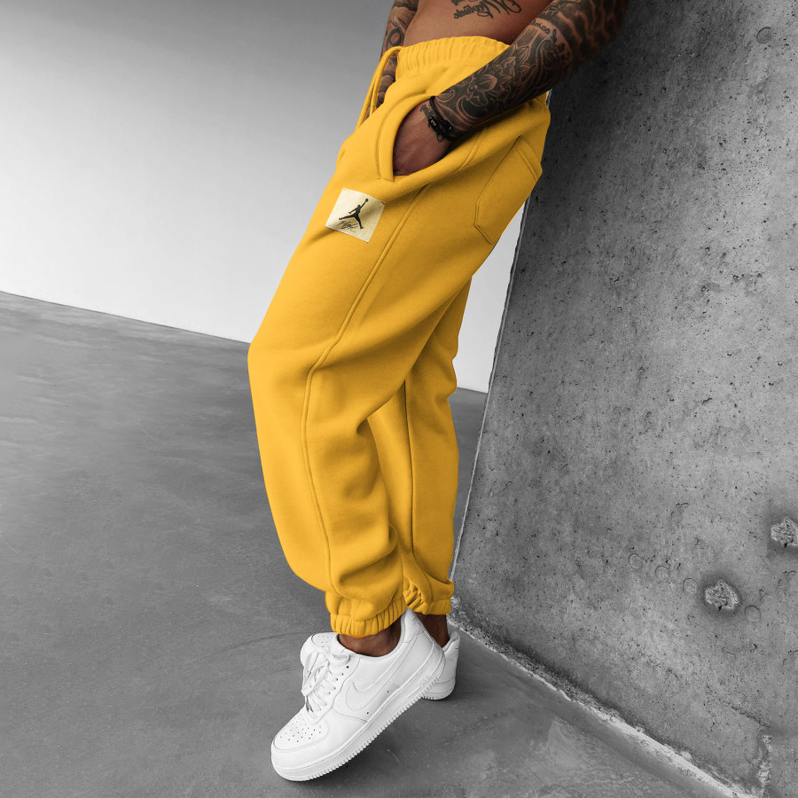 

Fashionable Casual Basketball Print Men's Sweatpants
