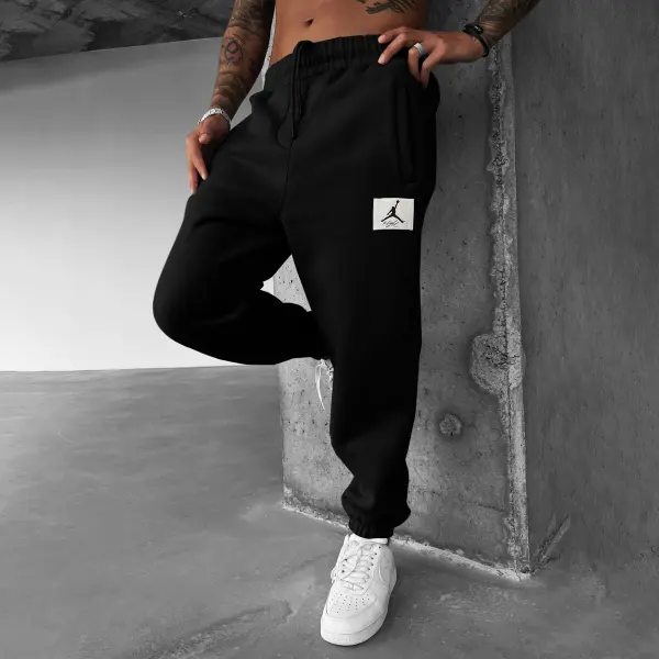 Fashionable Casual Basketball Print Men's Sweatpants - Wayrates.com 