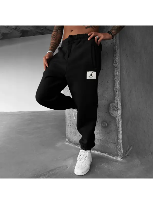 Fashionable Casual Basketball Print Men's Sweatpants - Timetomy.com 