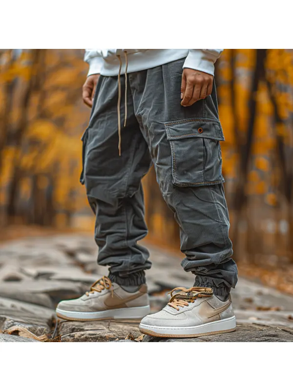 Outdoor Retro Pocket Design Off-duty Trousers - Timetomy.com 