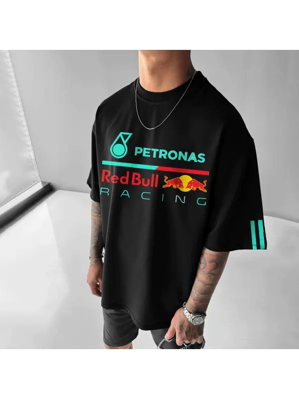 Unisex Racing Print Casual Oversized T-shirt - Ootdmw.com 