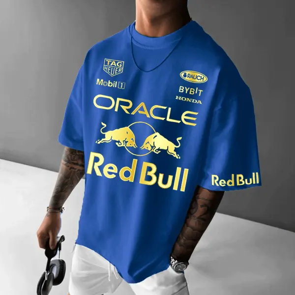 Unisex Racing Oversized Loose Casual T-shirt - Dozenlive.com 