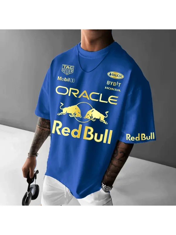 Unisex Racing Oversized Loose Casual T-shirt - Ootdmw.com 