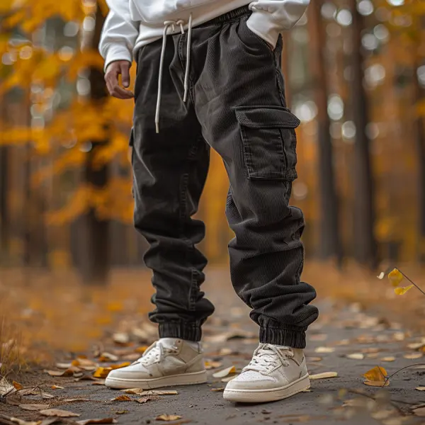 Outdoor Lace-up Utility Trousers - Dozenlive.com 