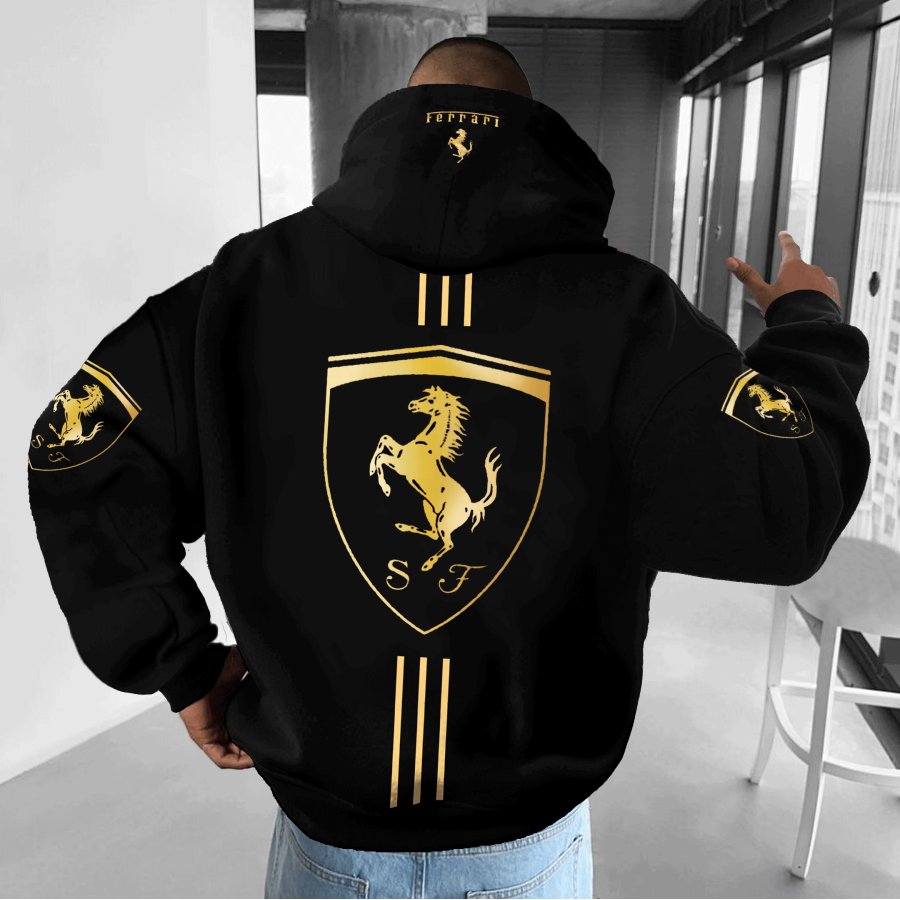 

Unisex Casual Racing Printed Casual Oversized Hoodie