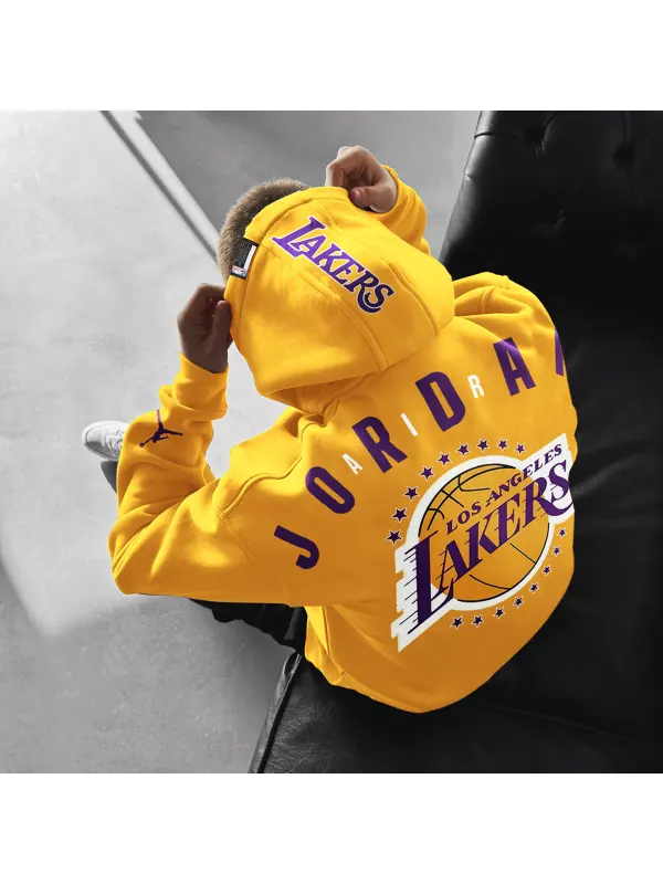 Oversized Unisex Basketball Print Hoodie - Anrider.com 