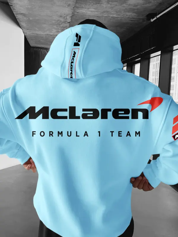 Oversize F1 Racing Graphic Print Hoodie - Pragmaace.com 