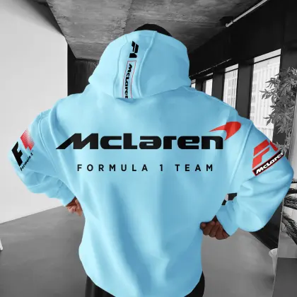 Oversize F1 Racing Graphic Print Hoodie