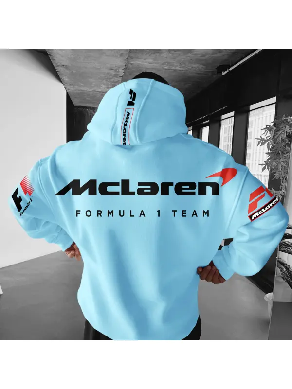 Oversize F1 Racing Graphic Print Hoodie - Anrider.com 