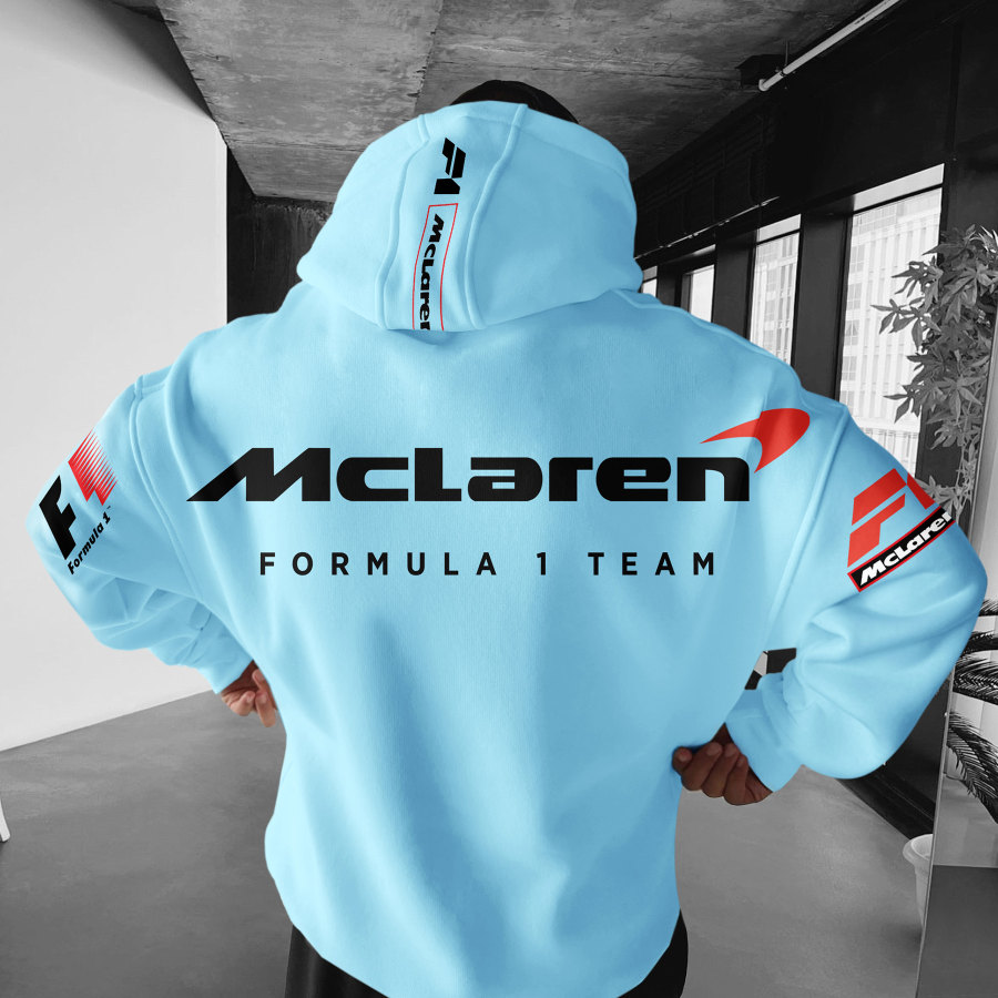 

Oversize F1 Racing Graphic Print McLaren Hoodie