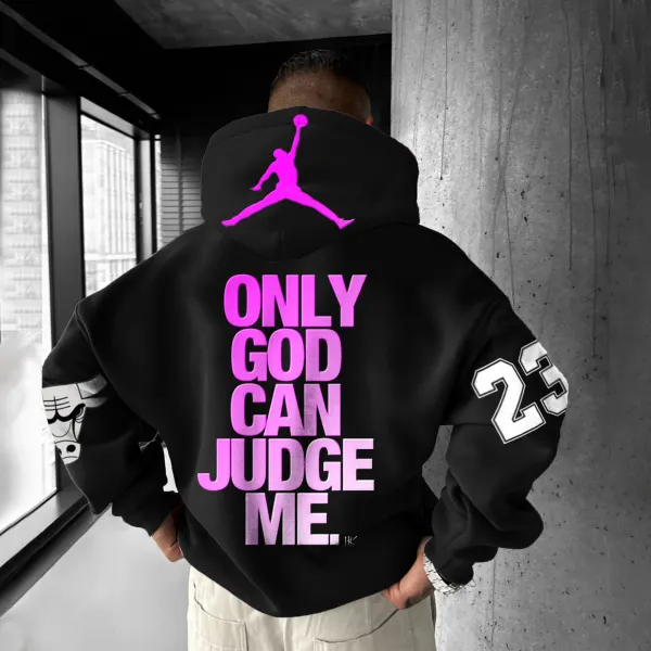 Unisex Basketball Print Casual Oversized Hoodie - Nicheten.com 