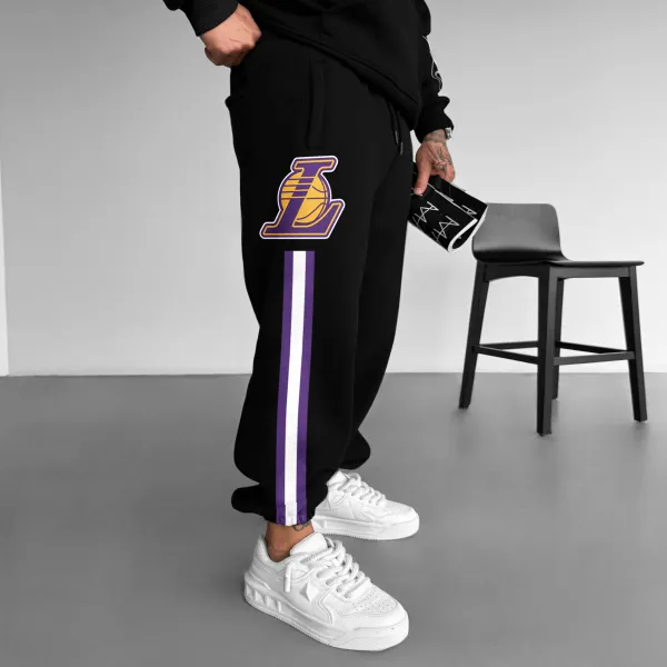 Fashionable Casual Basketball Print Men's Sweatpants - Anurvogel.com 