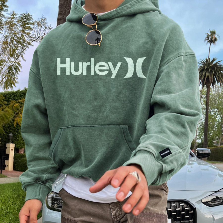 

Unisex Retro Surf Print Hoodie