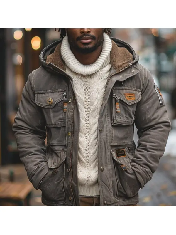 Retro Men's Outdoor Western Style Suede Jacket - Ootdmw.com 