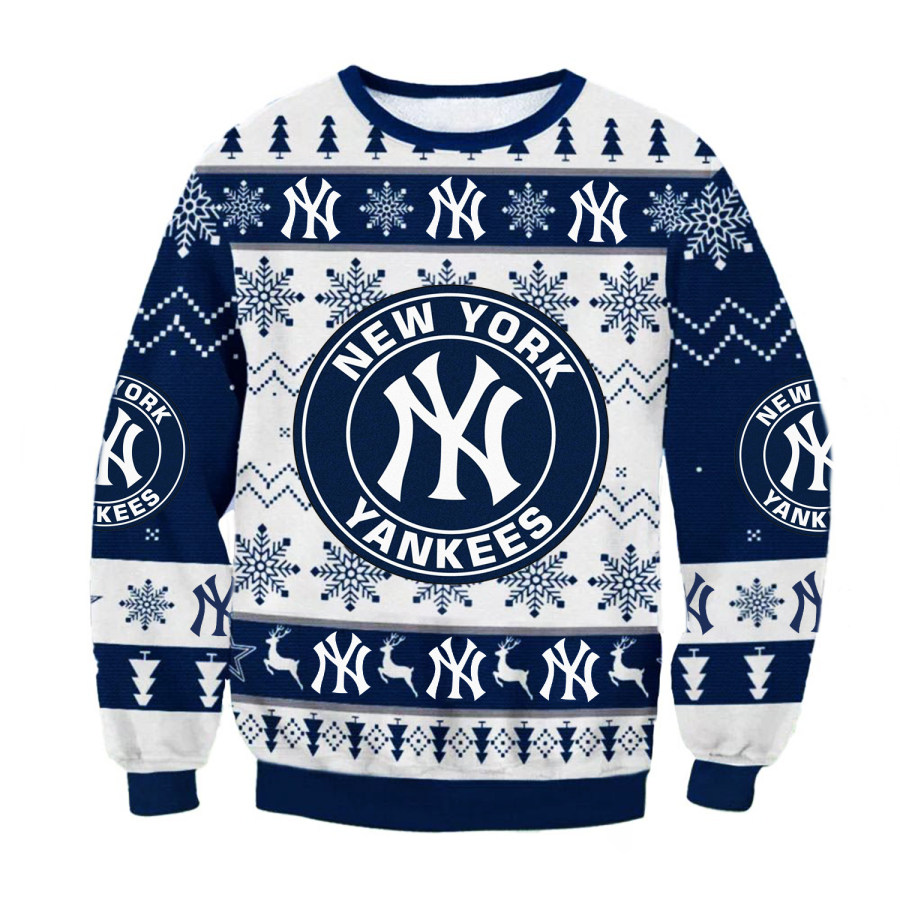 

Men's Baseball Print Christmas Ugly Sweatshirt